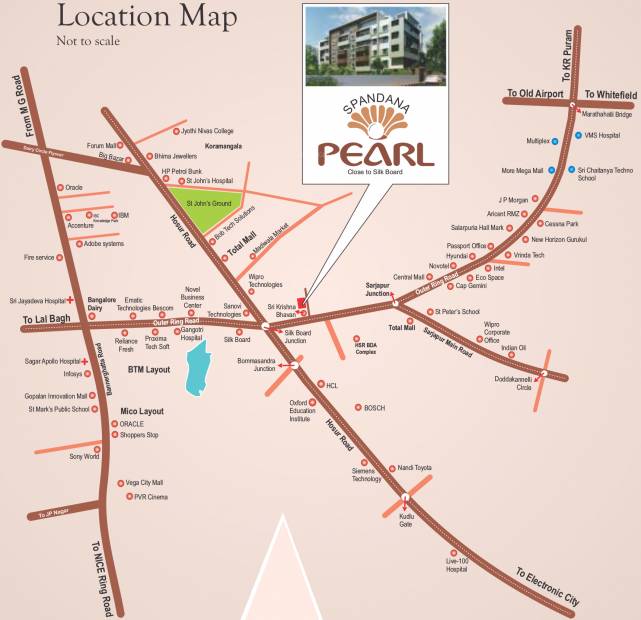  pearl Images for Location Plan of Spandana Pearl