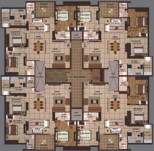 Images for Cluster Plan of Saffron Tulsi Images for Cluster Plan of Saffron Tulsi