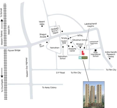  woods Images for Location Plan of DB Realty Woods