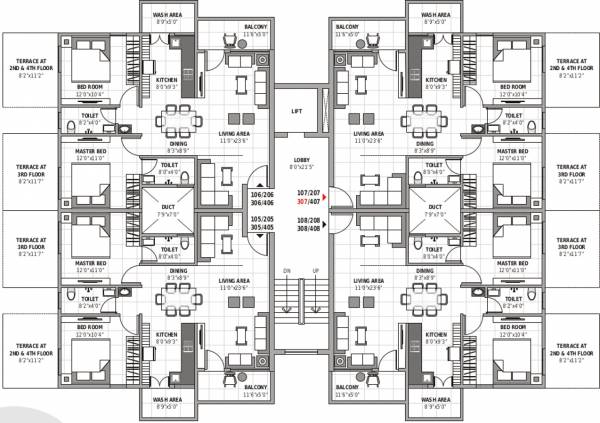 Images for Cluster Plan of Leverage Greens Apartment