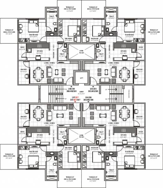 Images for Cluster Plan of Leverage Greens Apartment