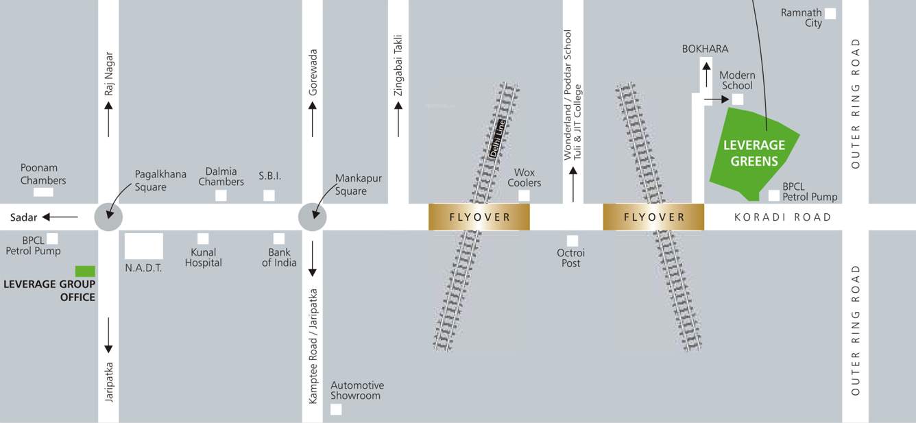  greens apartment Images for Location Plan of Leverage Greens Apartment