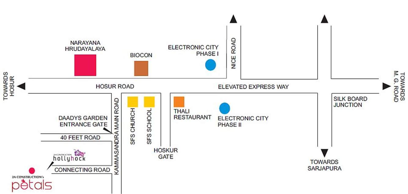 petals Images for Location Plan of Infrany Petals
