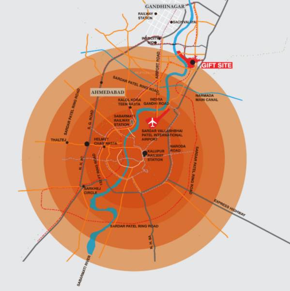  world-trade-center-gift-city Location Plan