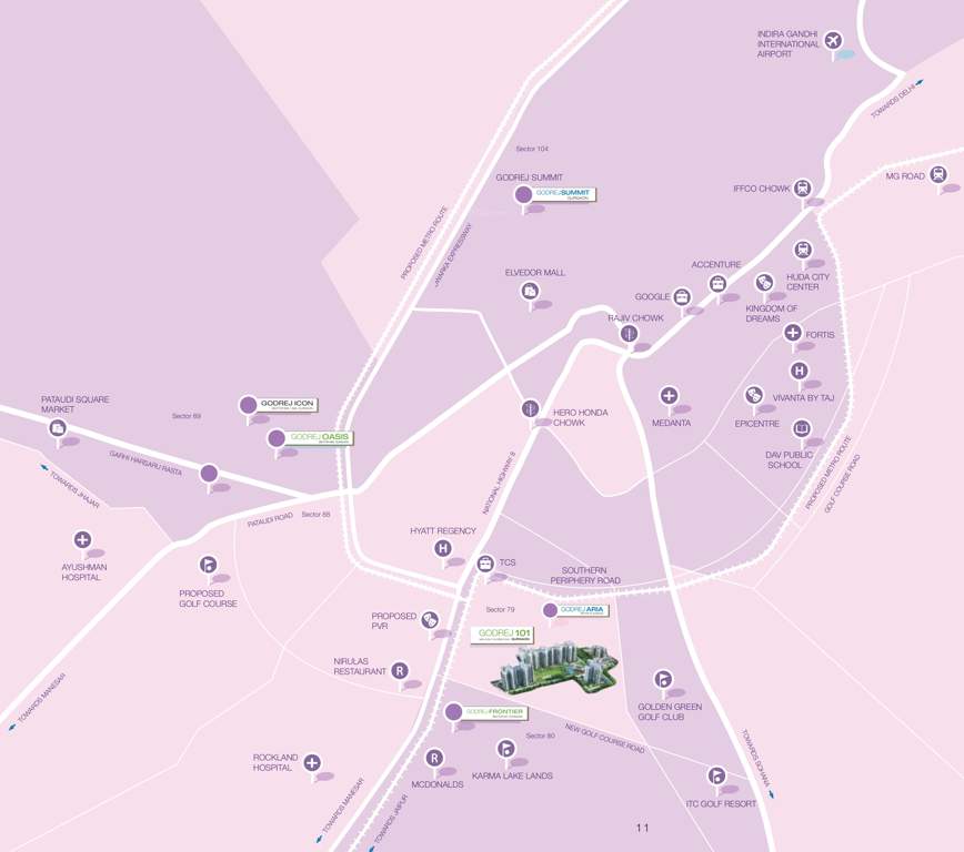 101 Images for Location Plan of Godrej 101
