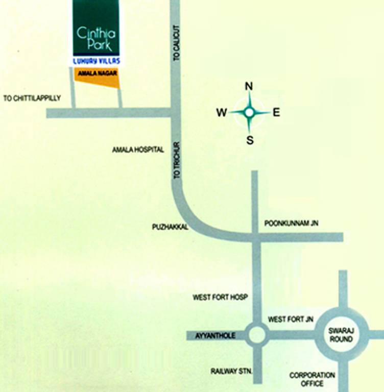 Images for Location Plan of Creations India Developers Builders Infrastructures Cinthia Park