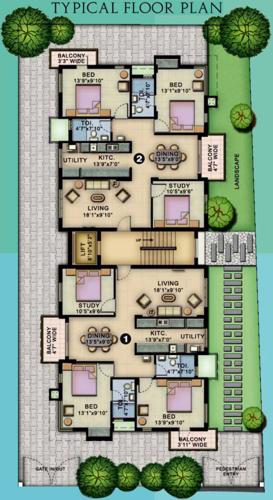  triveni Images for Cluster Plan of Navin Triveni