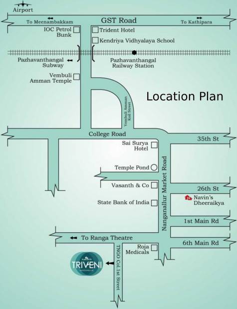  triveni Images for Location Plan of Navin Triveni