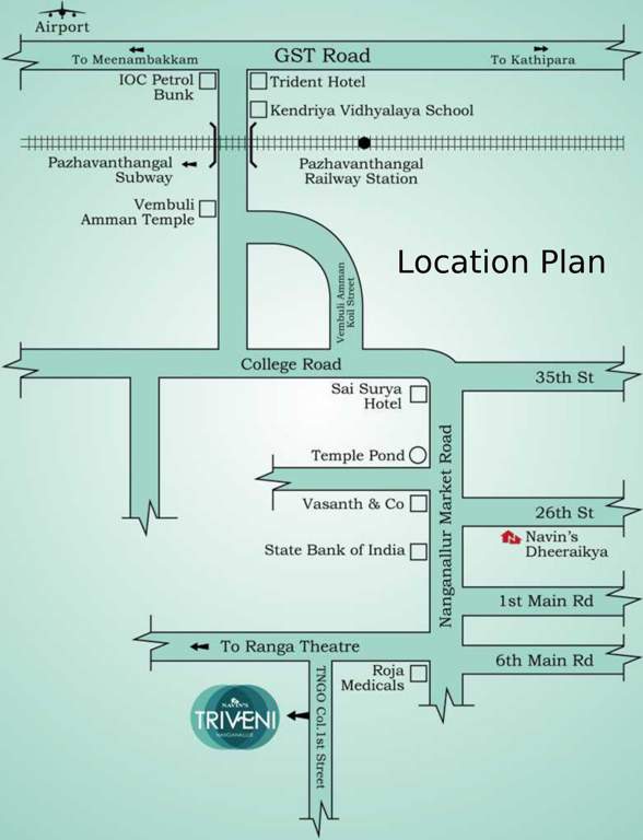  triveni Images for Location Plan of Navin Triveni