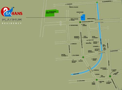  platinum-residency Images for Location Plan of Rajhans Platinum Residency