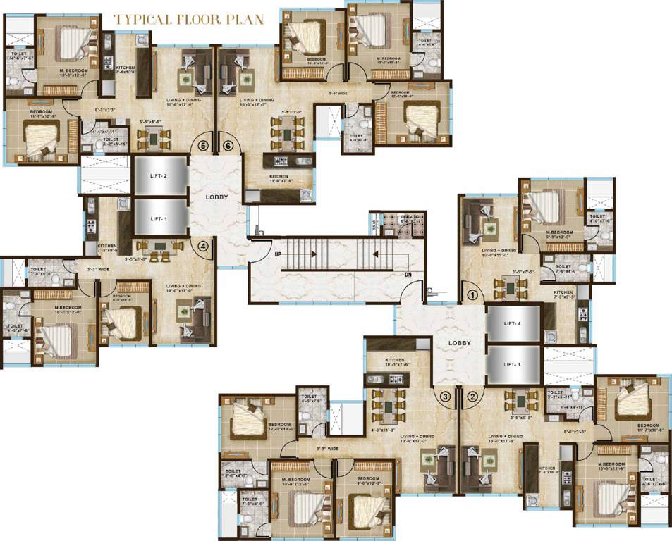 paloma Images for Cluster Plan of Chandak Paloma