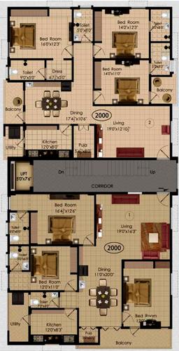 Images for Cluster Plan of Pavan Sarojinidevi Enclaves