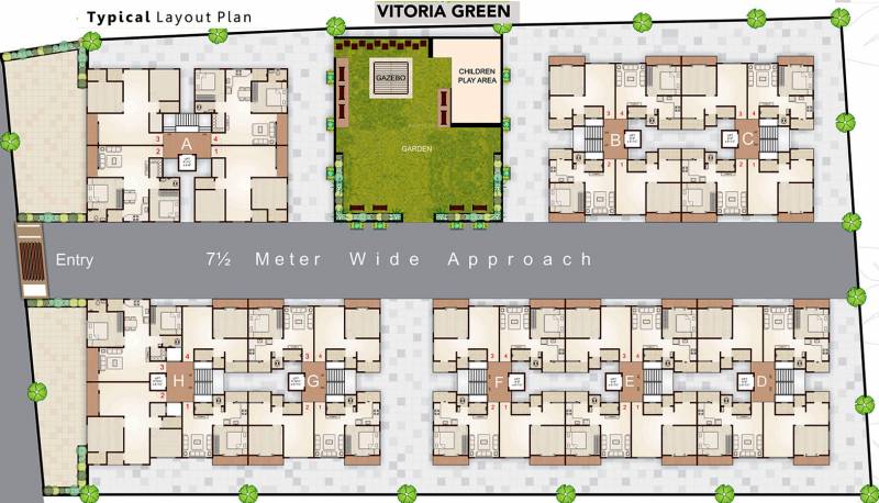  green Images for Layout Plan of Vitoria Green