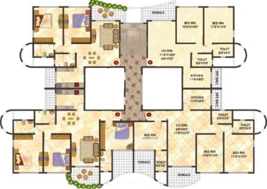 Images for Cluster Plan of Supreme Palms Apartment