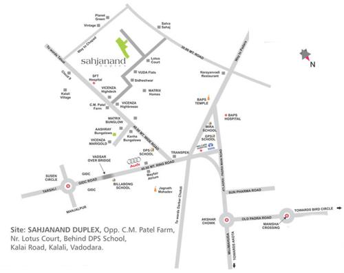  sahjanand-duplex Images for Location Plan of Rathin Sahjanand Duplex