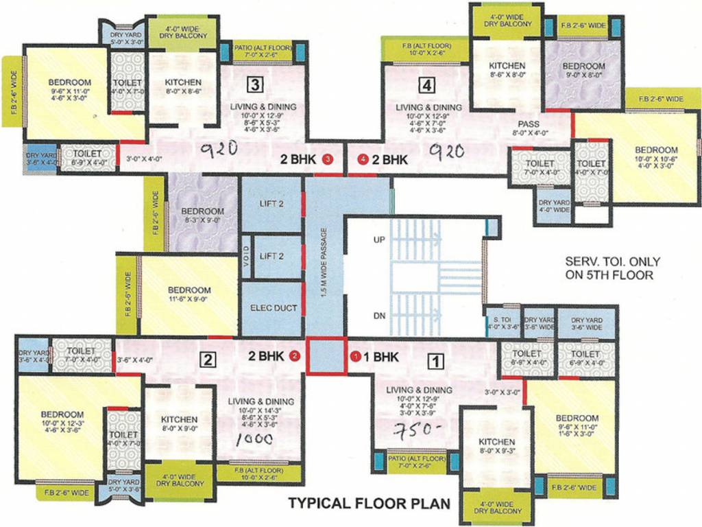 sadguru & developers laxmi heaven Laxmi Heaven Typical Cluster Plan