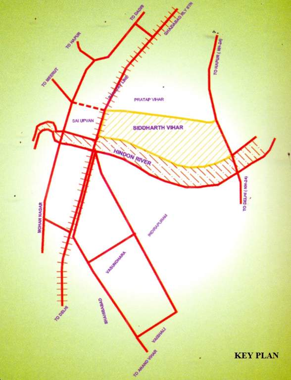  ganga yamuna and hindon enclave Location Plan