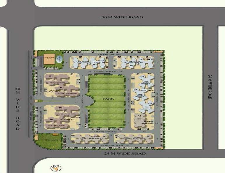  ganga yamuna and hindon enclave Master Plan