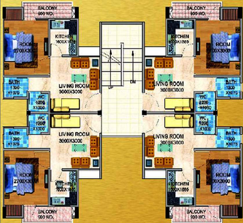 Images for Cluster Plan of UPAVP Gulmohar Enclave