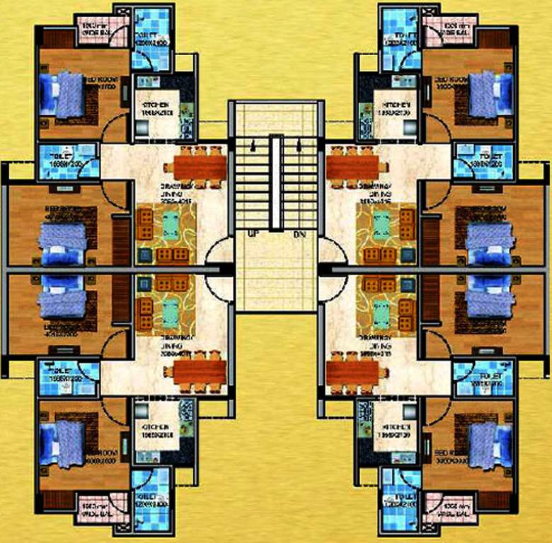 Images for Cluster Plan of UPAVP Gulmohar Enclave