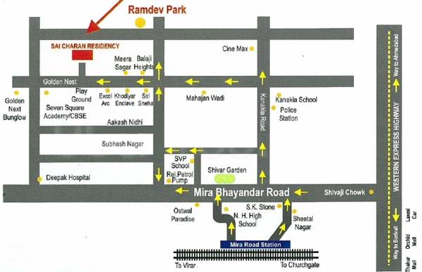 Location Plan sai-charan-residency Location Plan