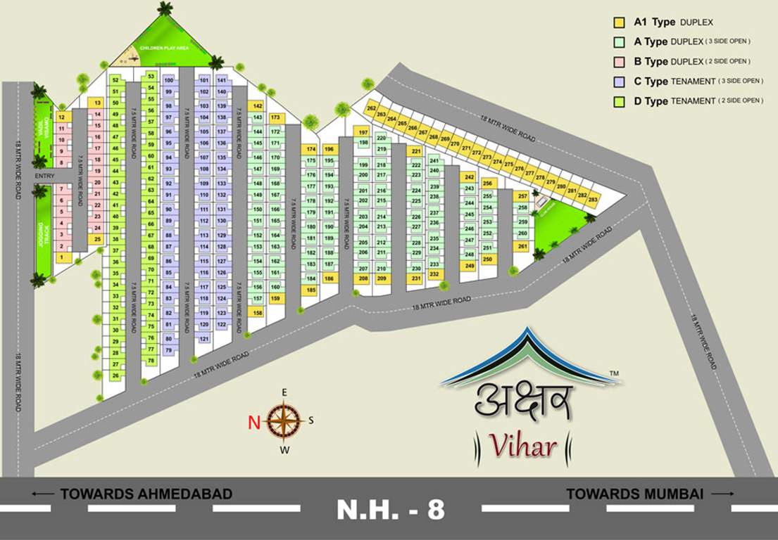 vihar Images for Layout Plan of Akshar Vihar