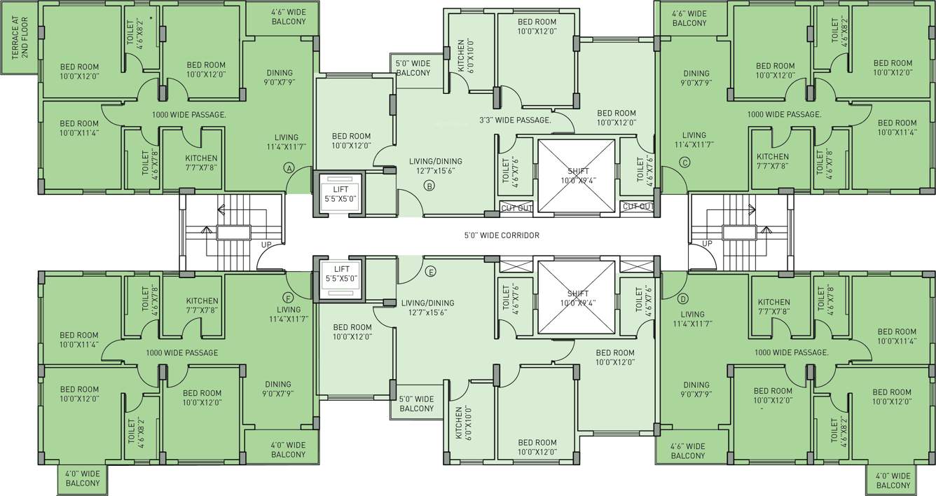  freshia 2 Images for Cluster Plan of Aspira Loharuka Freshia 2