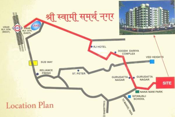 Location Plan ved-construction shree-swami-samarth Location Plan