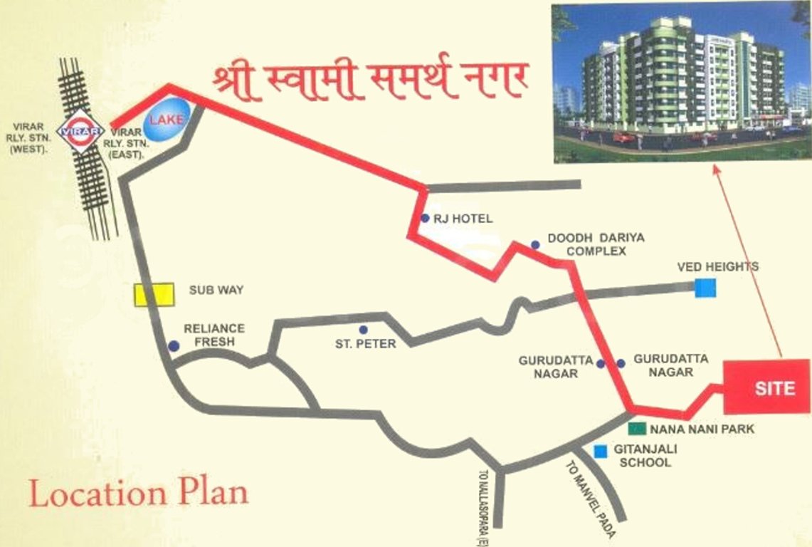 ved construction shree swami samarth Location Plan