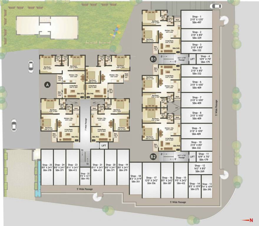Images for Cluster Plan of Sarva Sarva Square