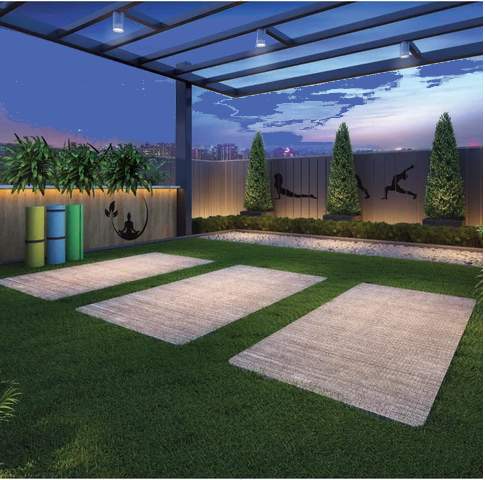 heights Yoga/ Meditation Area