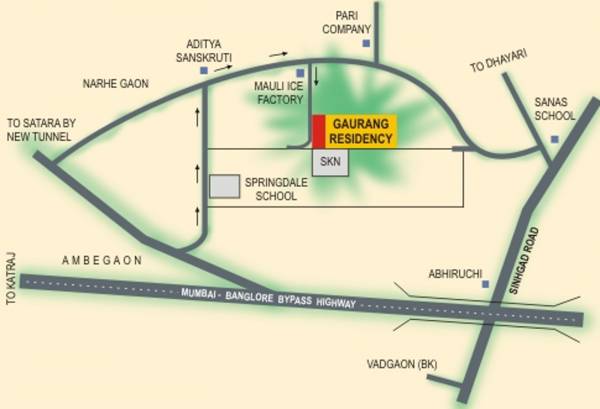 kolte-patil-developers-ltd gaurang-residency Location Plan