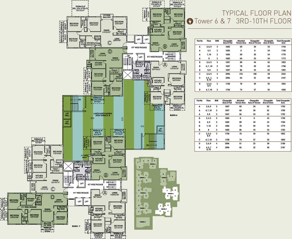  starwood tower 1 to 7 Images for Cluster Plan of Arch Starwood