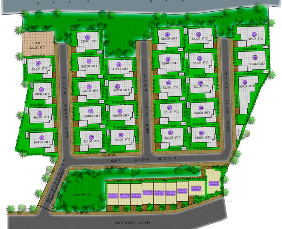 Images for Layout Plan of Koncept Ambience Palm County Rows