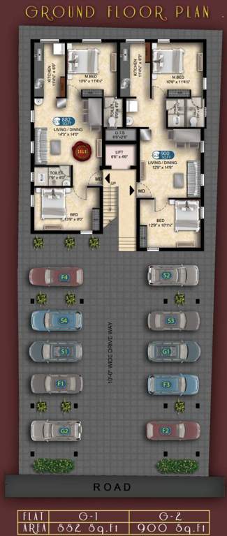 Images for Cluster Plan of Bhaveshwar MS Arcade