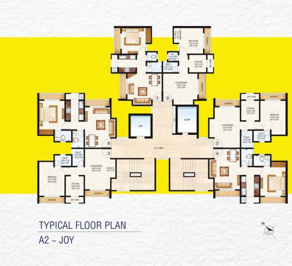 Raunak Bliss A2 Typical Cluster Plan bliss Raunak Bliss A2 Typical Cluster Plan