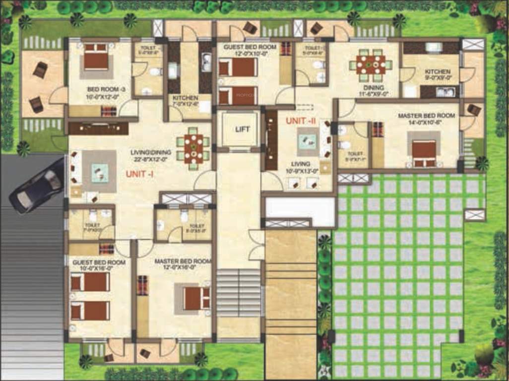 Images for Cluster Plan of Dimensions Kalpavruksha Apartment