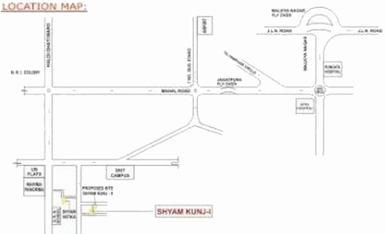  shyam kunj 1 Location Plan