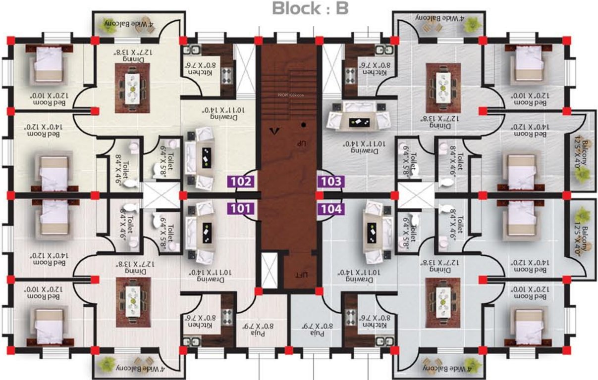 residency Block B Cluster Plan