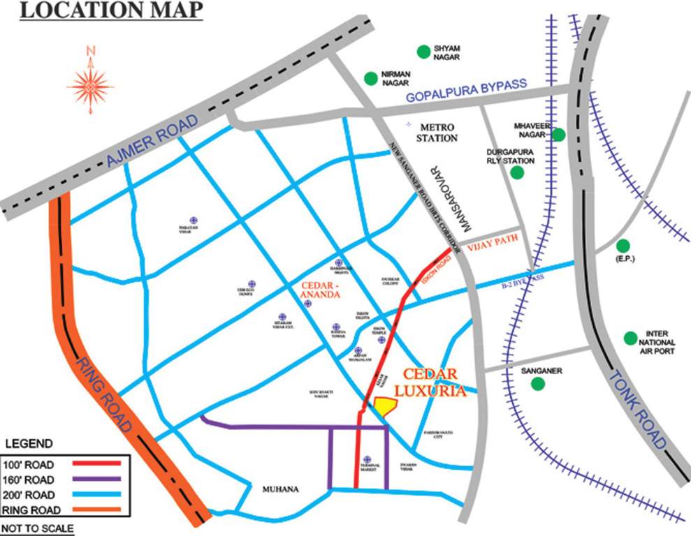 luxuria Images for Location Plan of Cedar Luxuria
