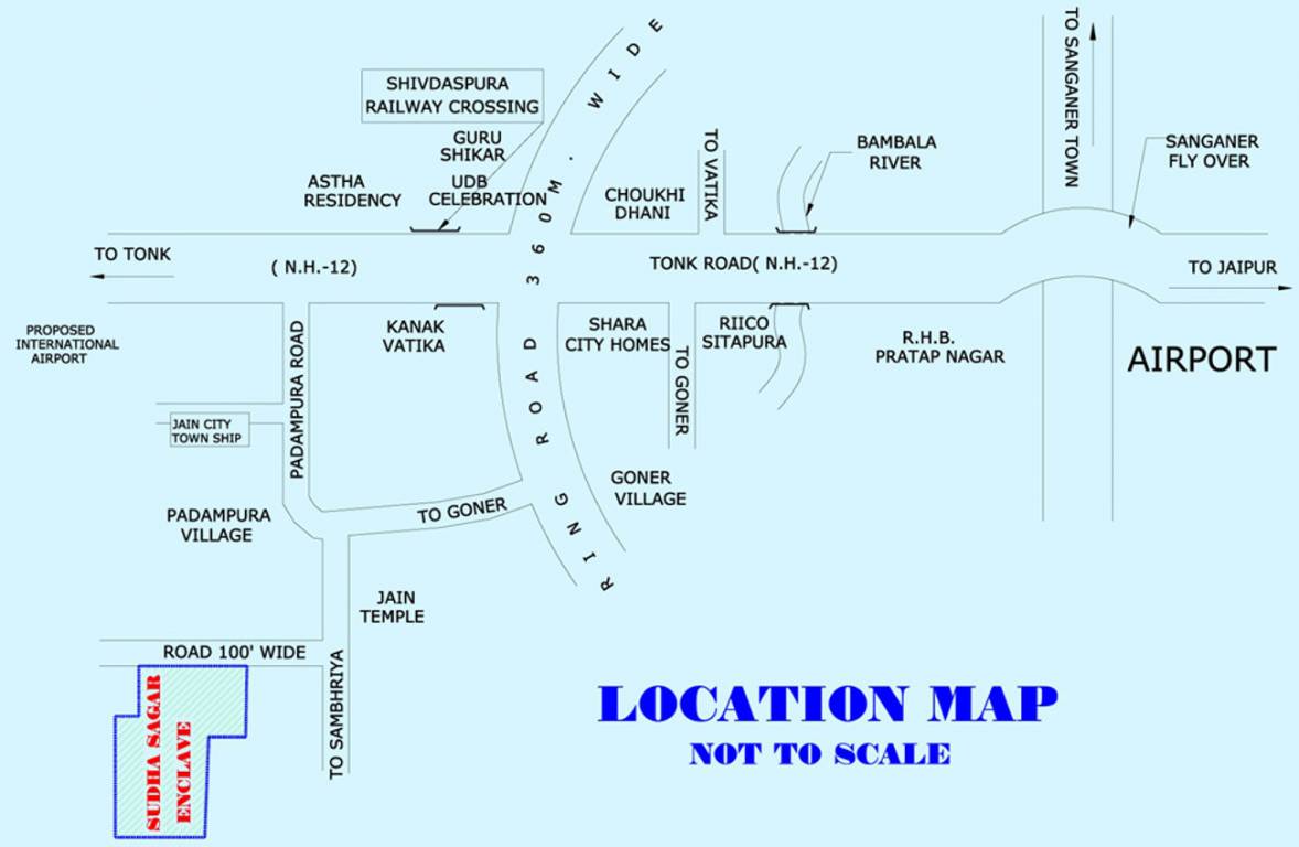 Images for Location Plan of SS Colonizers Sudha Sagar Enclave