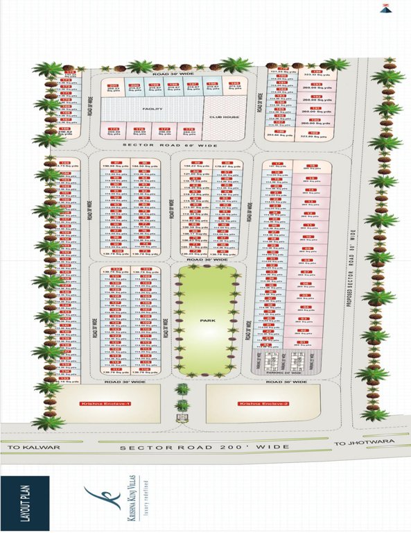  kunj villas Layout Plan