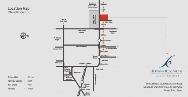 kunj-villas Location Plan