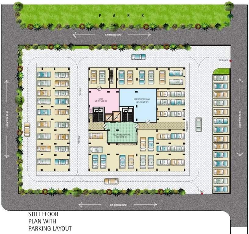  residency Images for Cluster Plan of Krishna Alankar Residency