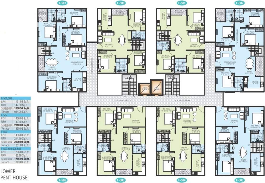  residency Images for Cluster Plan of Krishna Alankar Residency