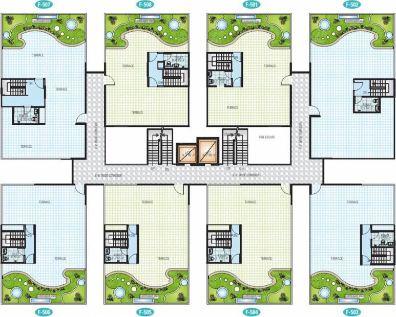  residency Images for Cluster Plan of Krishna Alankar Residency