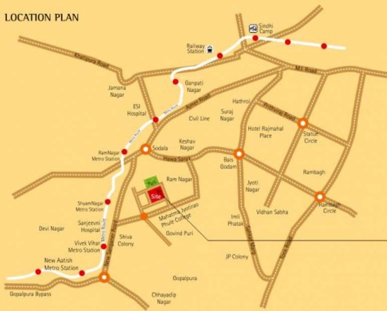  residency Images for Location Plan of Krishna Alankar Residency