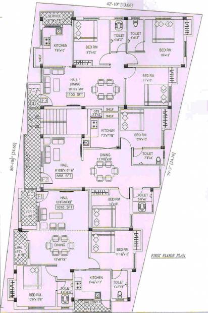 Images for Cluster Plan of Vinoth Sun Towers