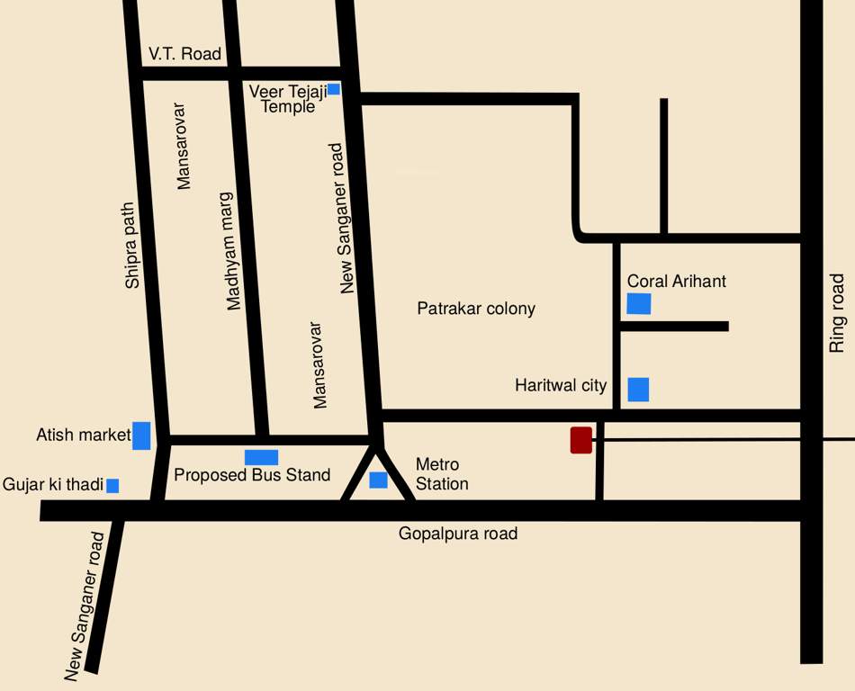  dynasty Images for Location Plan of Arihant Dynasty