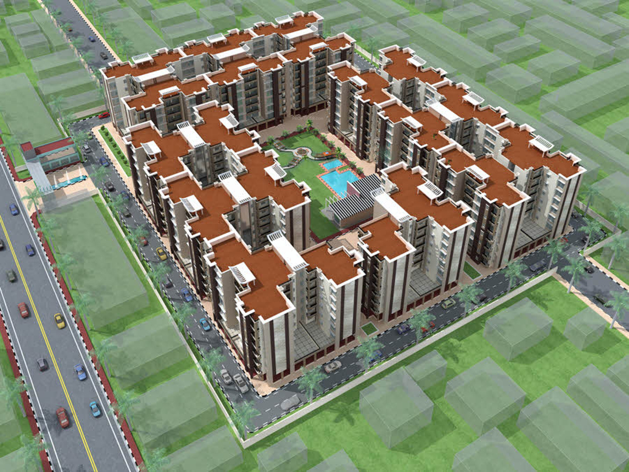 Site Plan Image Of Shivalik Properties And Developers Heights Sector ...